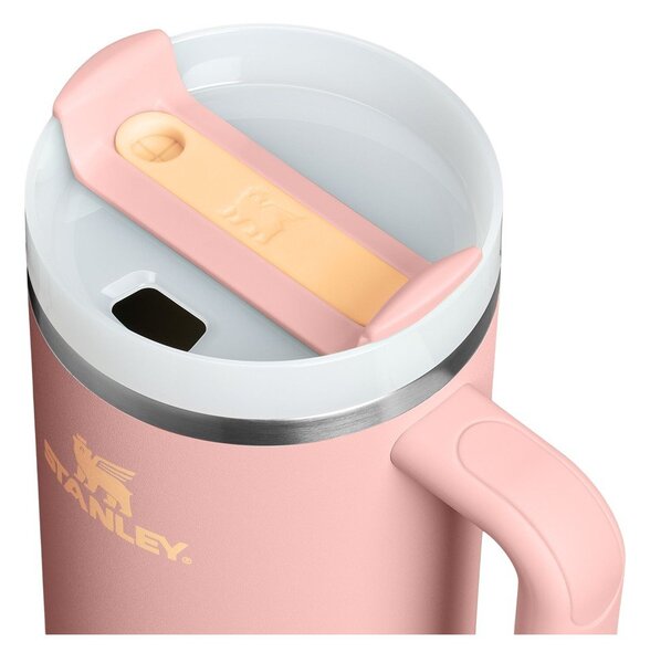 Breskova termovka s slamico iz nerjavečega jekla 1,18 l Quencher H2.O FlowState™ Tumbler Peach Rose – Stanley