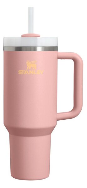Breskova termovka s slamico iz nerjavečega jekla 1,18 l Quencher H2.O FlowState™ Tumbler Peach Rose – Stanley