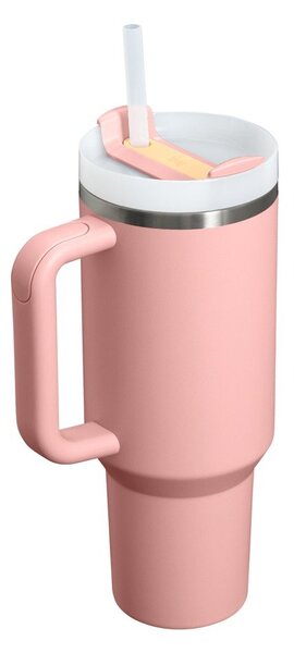 Breskova termovka s slamico iz nerjavečega jekla 1,18 l Quencher H2.O FlowState™ Tumbler Peach Rose – Stanley