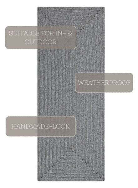 Siva zunanja preproga 200x80 cm - NORTHRUGS