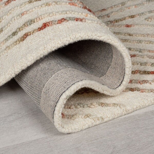 Oranžna/kremno bela volnena preproga 160x230 cm Abstract Swirl – Flair Rugs