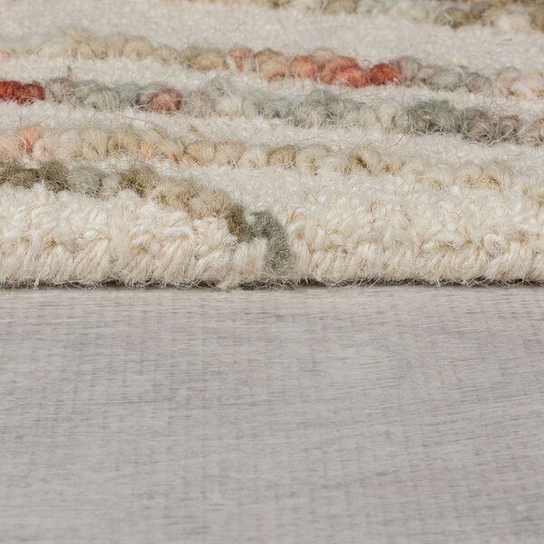 Oranžna/kremno bela volnena preproga 160x230 cm Abstract Swirl – Flair Rugs
