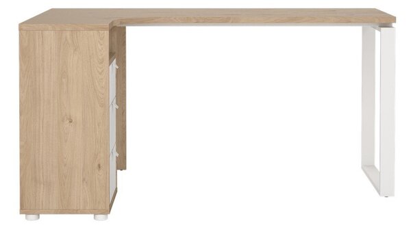 Pisalna miza z mizno ploščo v hrastovem dekorju 100x150 cm Sign – Tvilum
