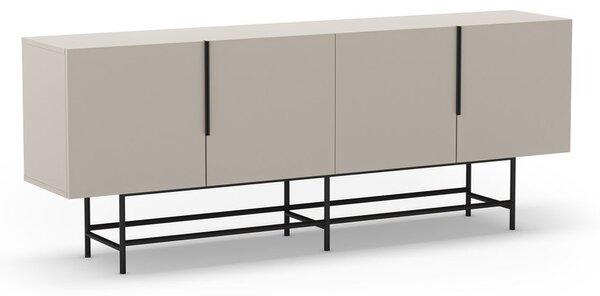 Kremno bela nizka komoda 200x77,5 cm Eldia – Marckeric