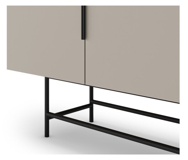 Kremno bela nizka komoda 200x77,5 cm Eldia – Marckeric