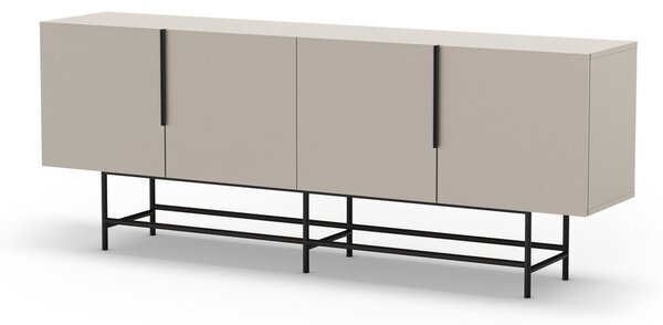 Kremno bela nizka komoda 200x77,5 cm Eldia – Marckeric