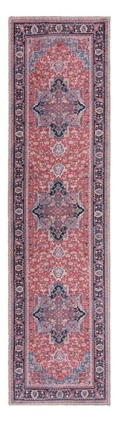 Bordo rdeč pralen tekač iz mešanice recikliranih vlaken 60x230 cm Windsor – Flair Rugs