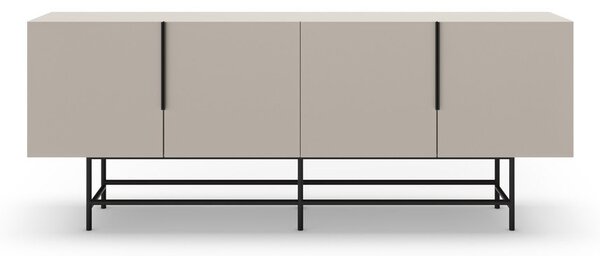 Kremno bela nizka komoda 200x77,5 cm Eldia – Marckeric
