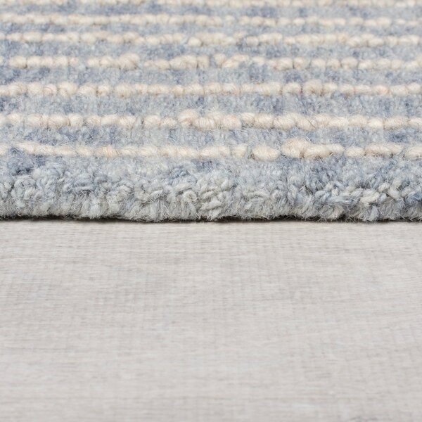 Svetlo modra ročno tkana volnena preproga 80x150 cm Memphis Wool – Flair Rugs