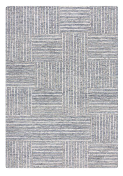 Svetlo modra ročno tkana volnena preproga 80x150 cm Memphis Wool – Flair Rugs