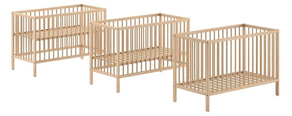 Otroška posteljica iz masivnega bora 60x120 DINO – Vipack