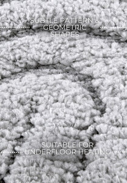 Svetlo siva okrogla preproga ø 200 cm Panglao New York Light Grey – Elle Decoration