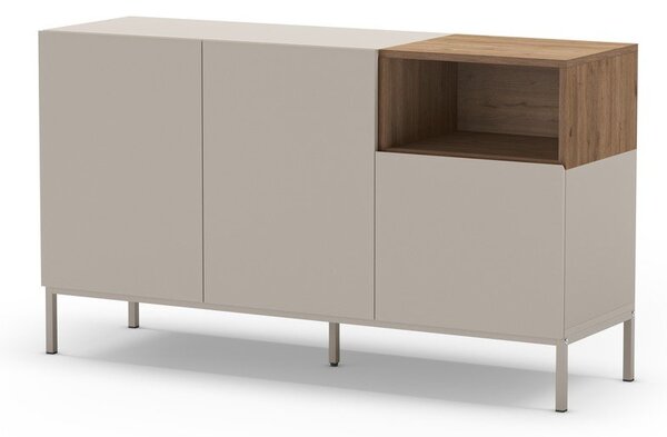 Kremno bela komoda 140x80 cm Cailin – Marckeric