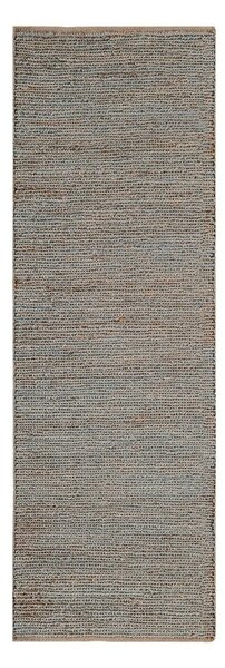 Svetlo siv ročno tkan tekač iz jute 66x200 cm Soumak – Asiatic Carpets