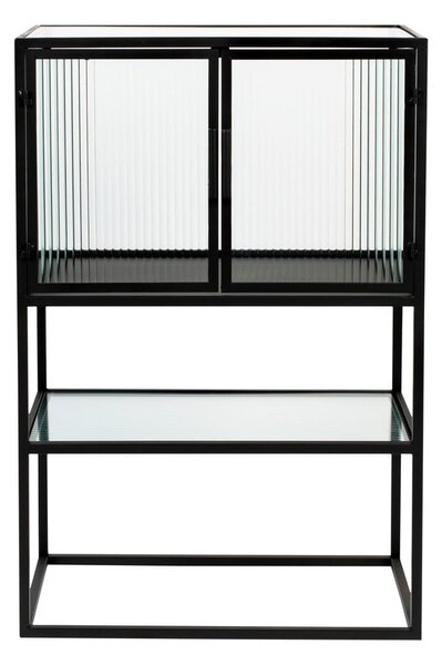 Črna kovinska vitrina 60x90 cm Boli – Dutchbone