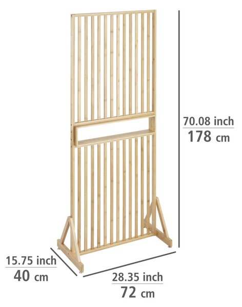 Bambusov paravan v naravni barvi Kailua – Wenko
