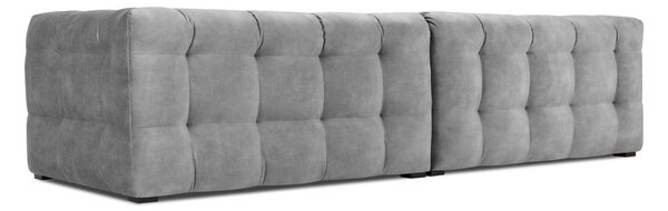 Siva žametna zofa Windsor & Co Sofas Vesta, 280 cm