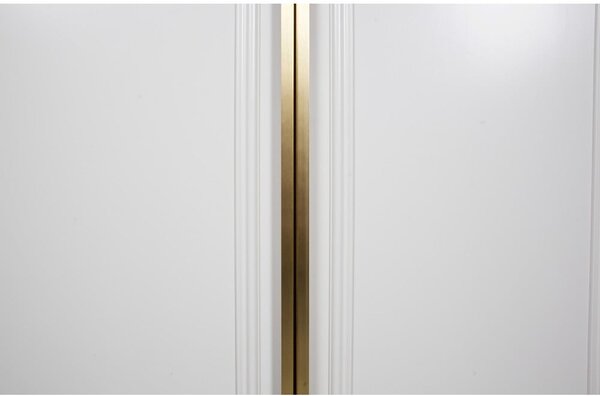 Svetlo siva garderobna omara iz masivnega bora 110x215x62 cm Organize – WOOOD
