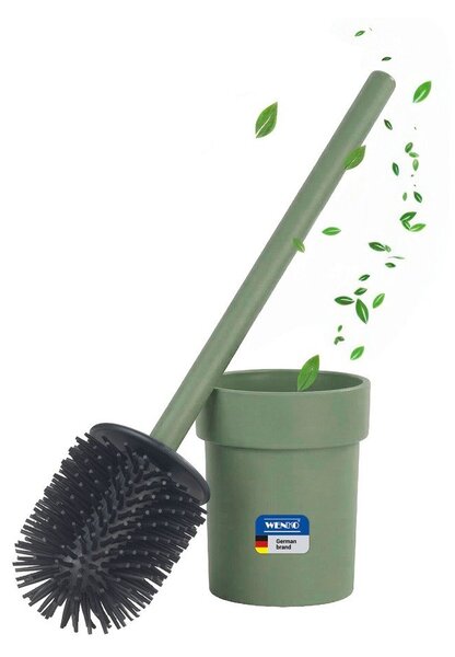 Zelena plastična WC ščetka s Turbo-Loc pritrditvijo z namestitvijo brez vrtanja Lizan – Wenko