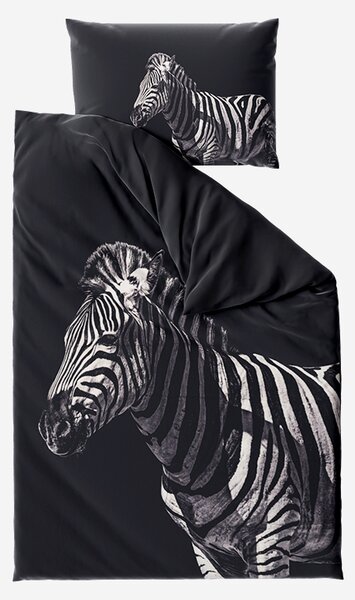 3D posteljnina ZEBRA iz mikrovlaken, črna Dimenzije posteljnine: 70 x 90 cm | 140 x 200 cm