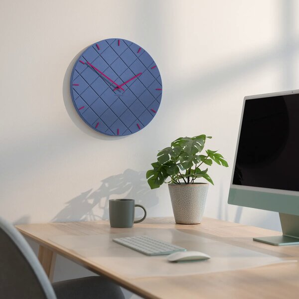 Stenska ura Luxhora Mosaida Dark Blue 11 barv kazalcev