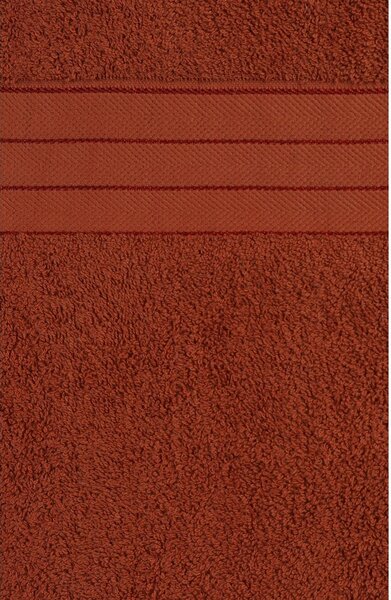 Opečnato oranžne frotirne bombažne brisače v kompletu 4 ks 50x100 cm – Good Morning