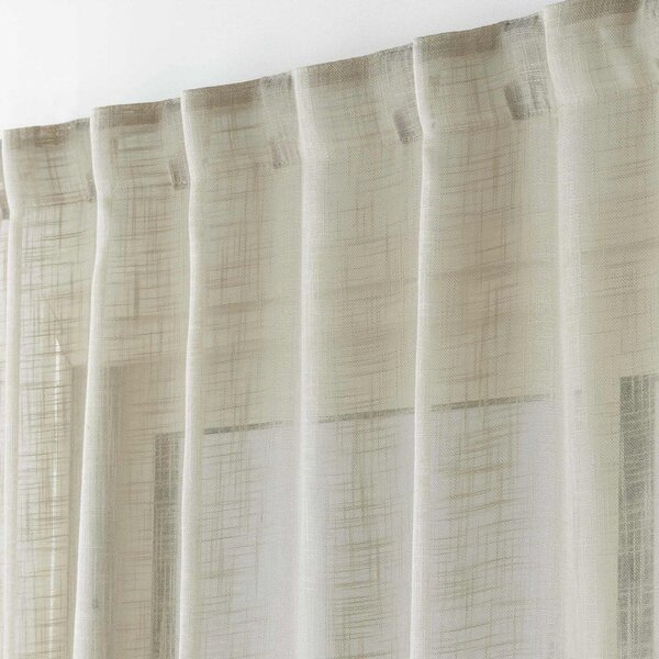 Rjava prosojna zavesa 140x240 cm Haltona – douceur d'intérieur