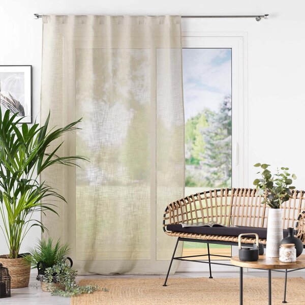 Rjava prosojna zavesa 140x240 cm Haltona – douceur d'intérieur