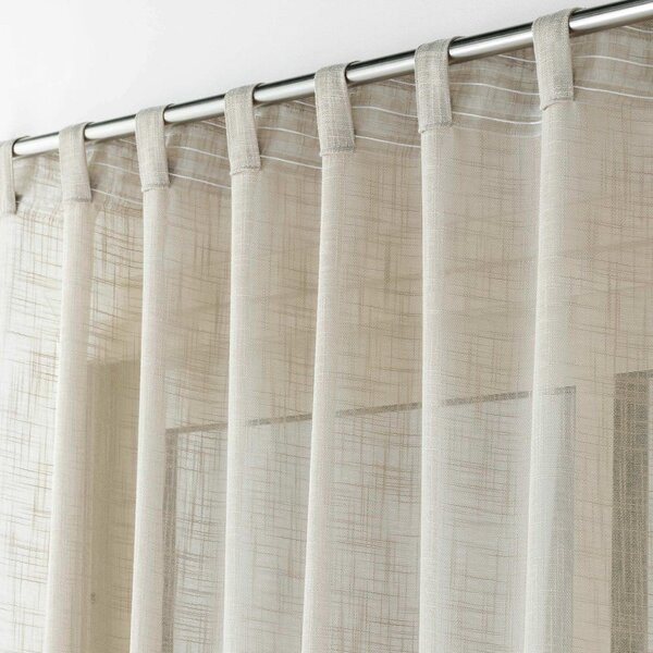 Rjava prosojna zavesa 140x240 cm Haltona – douceur d'intérieur