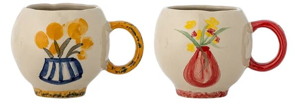 Bloomingville komplet lončkov iz kamenine 8,5 x 7,5 cm
