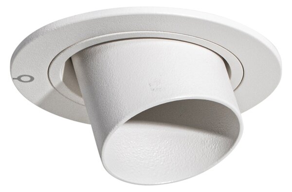 Moderni vgradni reflektor beli GU10 35 mm okrogel nagibni - Installa