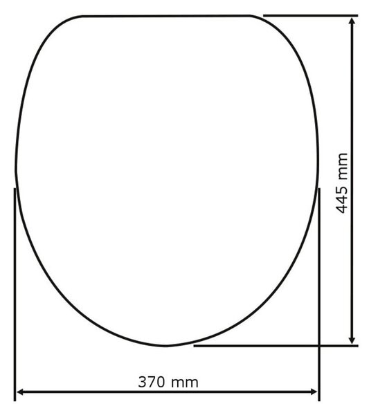 WC deska 37 x 44 cm Speedy – Wenko