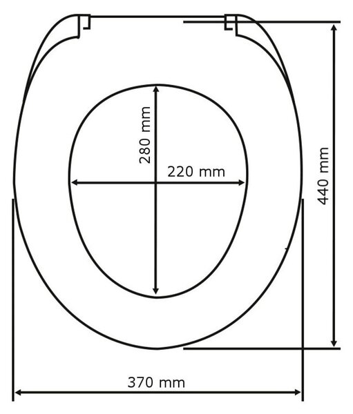 WC deska 37 x 44 cm Speedy – Wenko