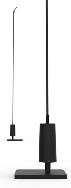 Luceplan LED-svetilka Flia, 75 cm visoka, črna, plastika, Črna, Plastika, Dizajn