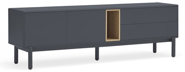 Temno siva TV omarica 180x56 cm Corvo - Teulat