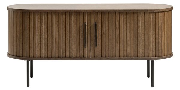 Rjava TV omarica v hrastovem dekorju 120x56 cm Nola – Unique Furniture