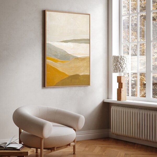 Ročno naslikana slika 90x120 cm Yellow Field – Malerifabrikken