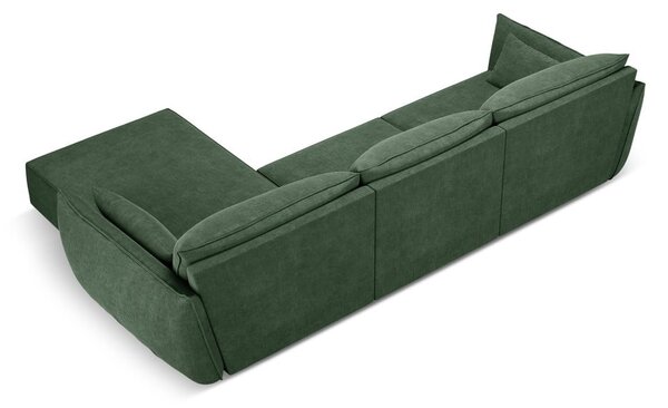 Temno zelen kotni kavč (desni kot) Vanda - Mazzini Sofas