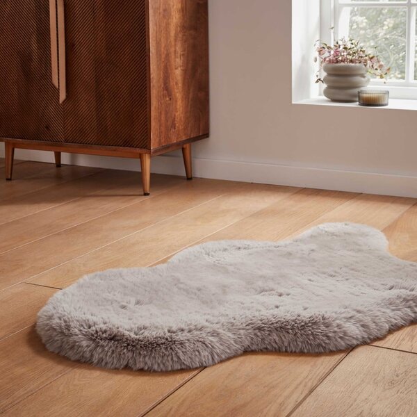 Svetlo sivo sintetično krzno 60x90 cm Super Teddy – Think Rugs