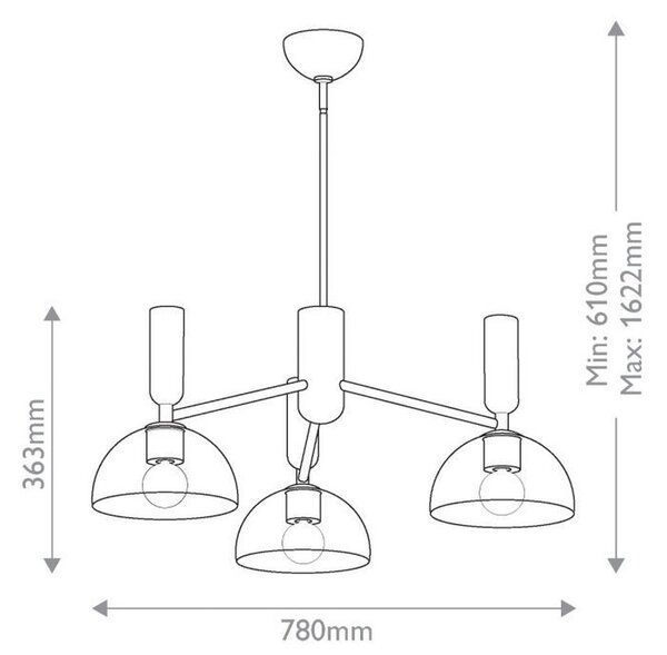 LESTENEC Alora Mood 96,8/36,3 cm 60 W E27