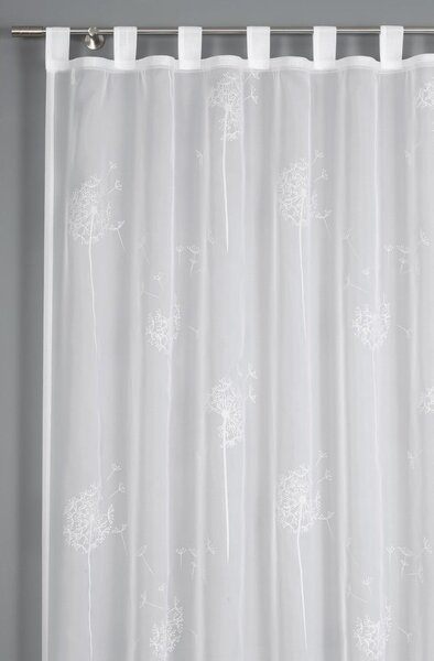 Bela prosojna zavesa 245x140 cm Voile - Gardinia