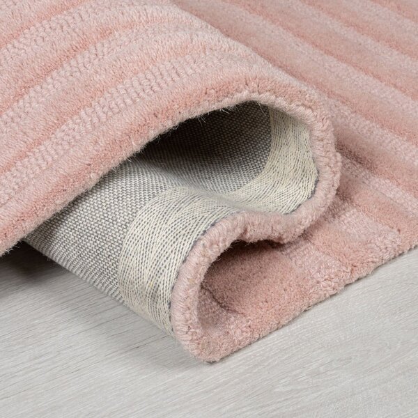 Rožnata volnena preproga Flair Rugs Zen Garden, 120 x 170 cm