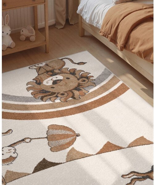 Kremno bela otroška preproga 160x230 cm Roar like a Lion Rainbow Party – Villeroy&Boch