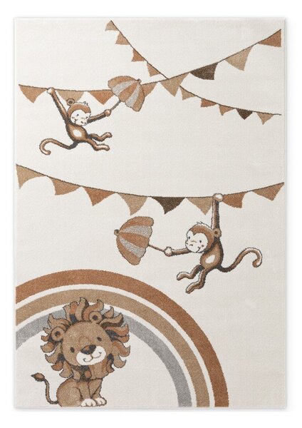 Kremno bela otroška preproga 160x230 cm Roar like a Lion Rainbow Party – Villeroy&Boch