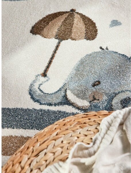 Kremno bela otroška preproga 120x170 cm Walk like an Elephant Rainy Party – Villeroy&Boch