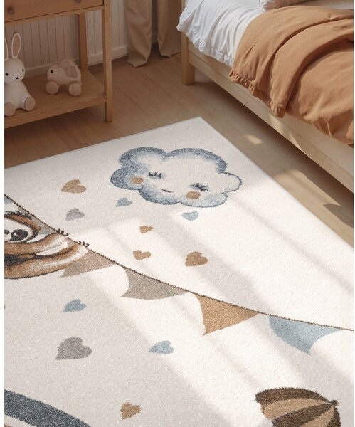 Kremno bela otroška preproga 120x170 cm Walk like an Elephant Rainy Party – Villeroy&Boch