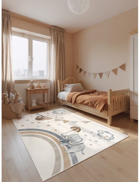 Kremno bela otroška preproga 120x170 cm Walk like an Elephant Rainy Party – Villeroy&Boch