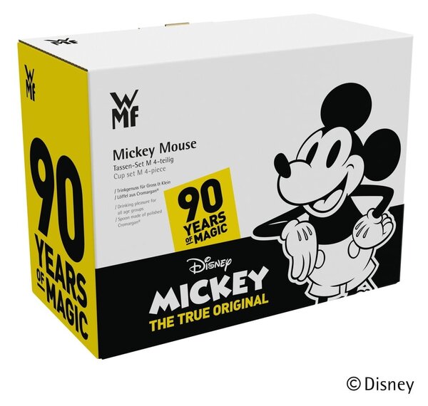 Komplet 2 skodelic in 2 žlic WMF Mickey Mouse, 250 ml