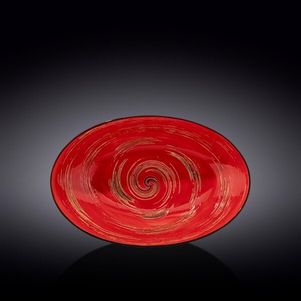 Ovalna Skleda, Spiral, Porcelan, 300x195x70mm