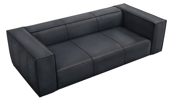 Temno modra usnjena sedežna garnitura 227 cm Madame – Windsor & Co Sofas